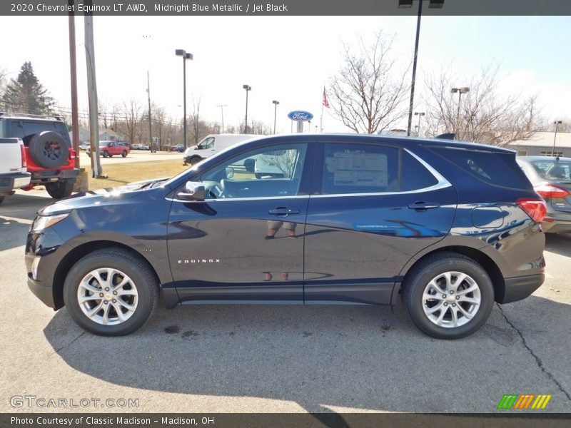 Midnight Blue Metallic / Jet Black 2020 Chevrolet Equinox LT AWD