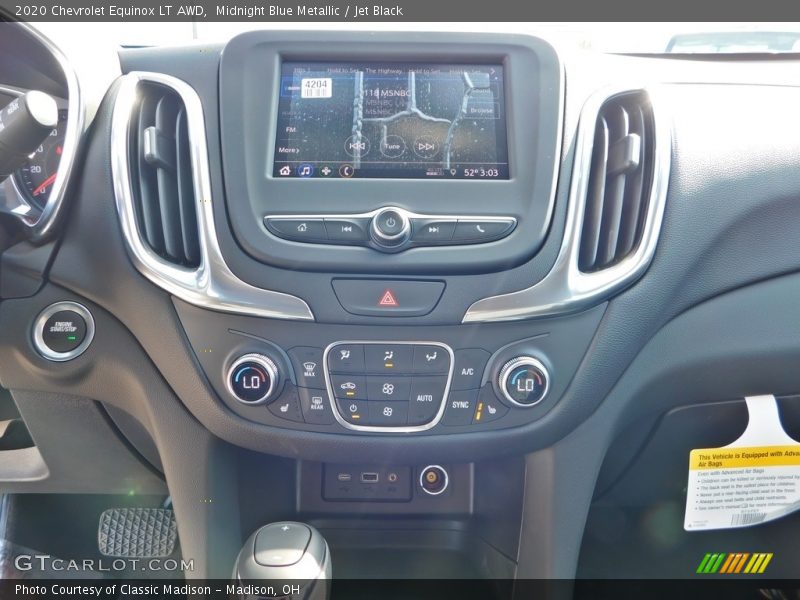 Midnight Blue Metallic / Jet Black 2020 Chevrolet Equinox LT AWD