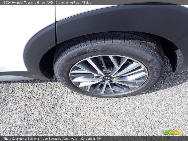 Cream White Pearl / Beige 2020 Hyundai Tucson Ultimate AWD