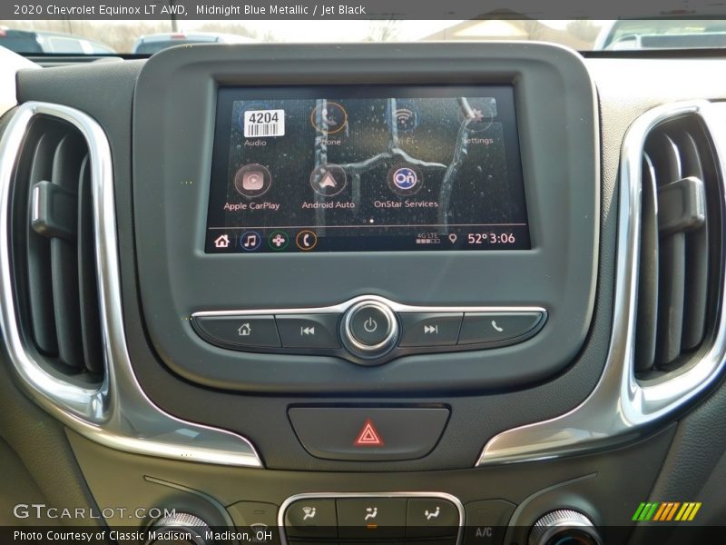 Midnight Blue Metallic / Jet Black 2020 Chevrolet Equinox LT AWD