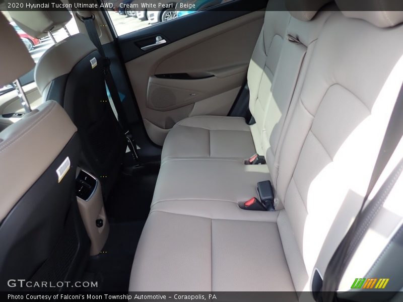 Cream White Pearl / Beige 2020 Hyundai Tucson Ultimate AWD
