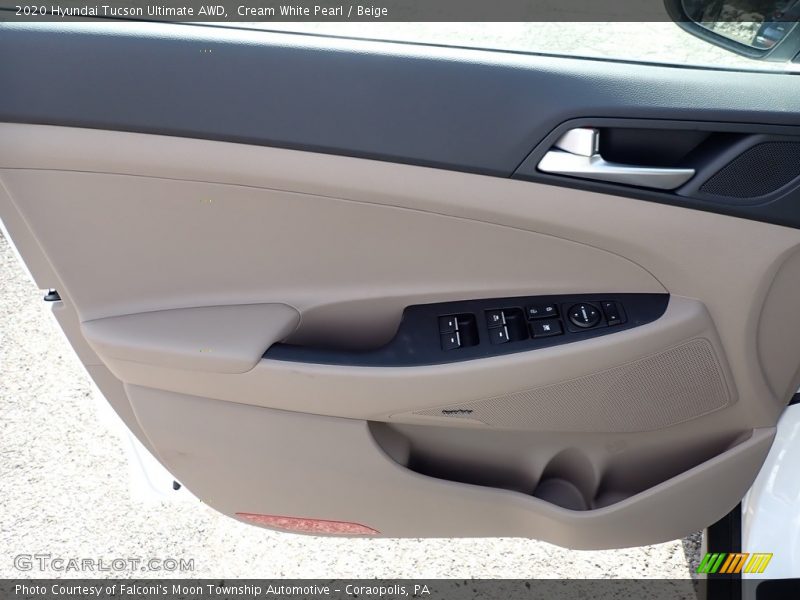 Cream White Pearl / Beige 2020 Hyundai Tucson Ultimate AWD