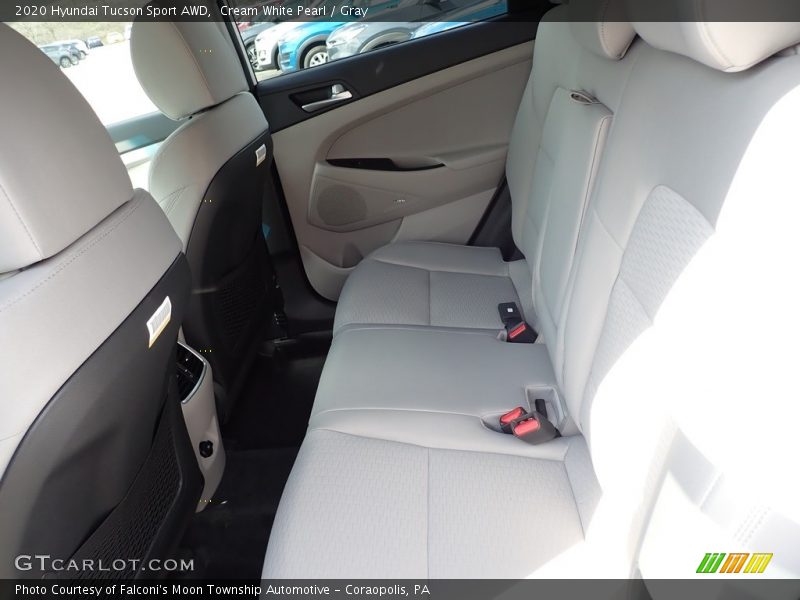 Cream White Pearl / Gray 2020 Hyundai Tucson Sport AWD