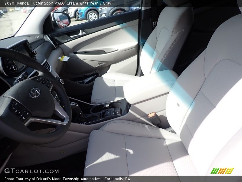 Cream White Pearl / Gray 2020 Hyundai Tucson Sport AWD
