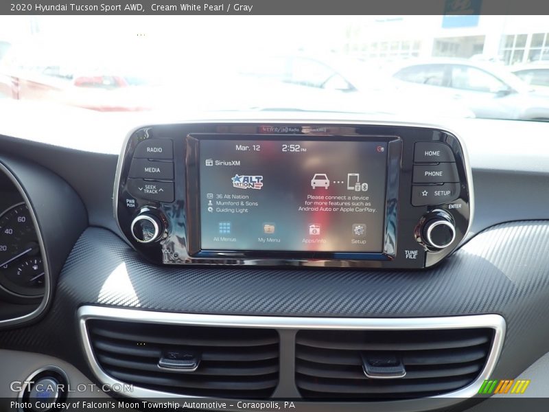 Cream White Pearl / Gray 2020 Hyundai Tucson Sport AWD