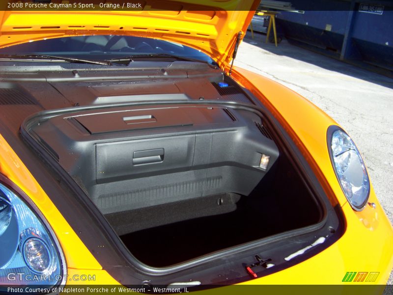 Orange / Black 2008 Porsche Cayman S Sport