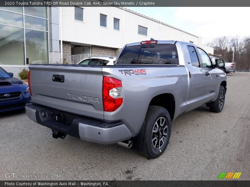 Silver Sky Metallic / Graphite 2020 Toyota Tundra TRD Off Road Double Cab 4x4