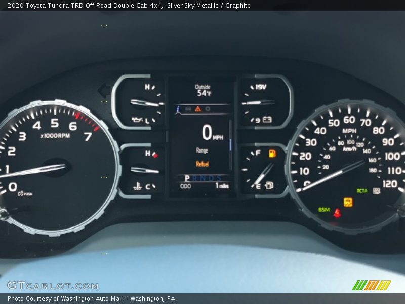 Silver Sky Metallic / Graphite 2020 Toyota Tundra TRD Off Road Double Cab 4x4