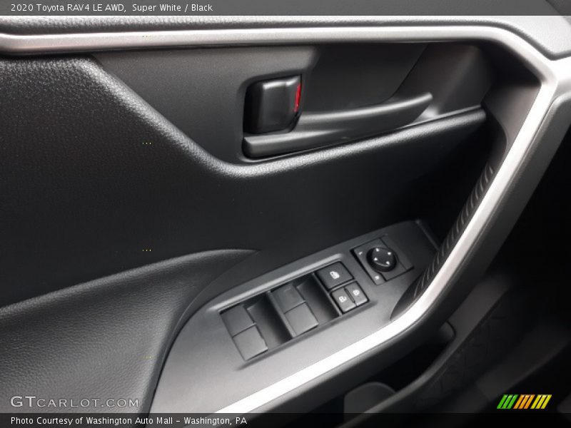 Super White / Black 2020 Toyota RAV4 LE AWD