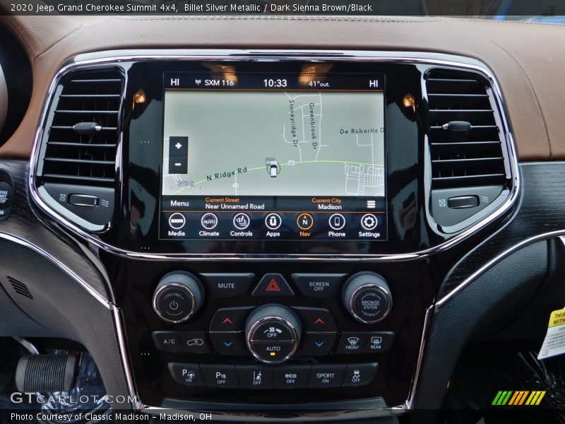 Navigation of 2020 Grand Cherokee Summit 4x4