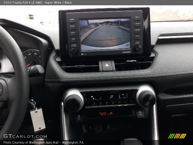 Super White / Black 2020 Toyota RAV4 LE AWD