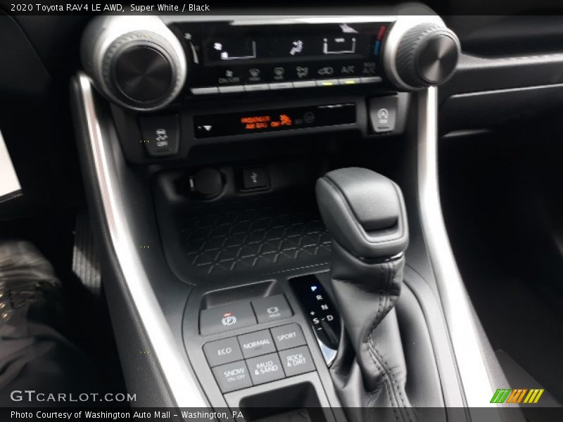 Super White / Black 2020 Toyota RAV4 LE AWD