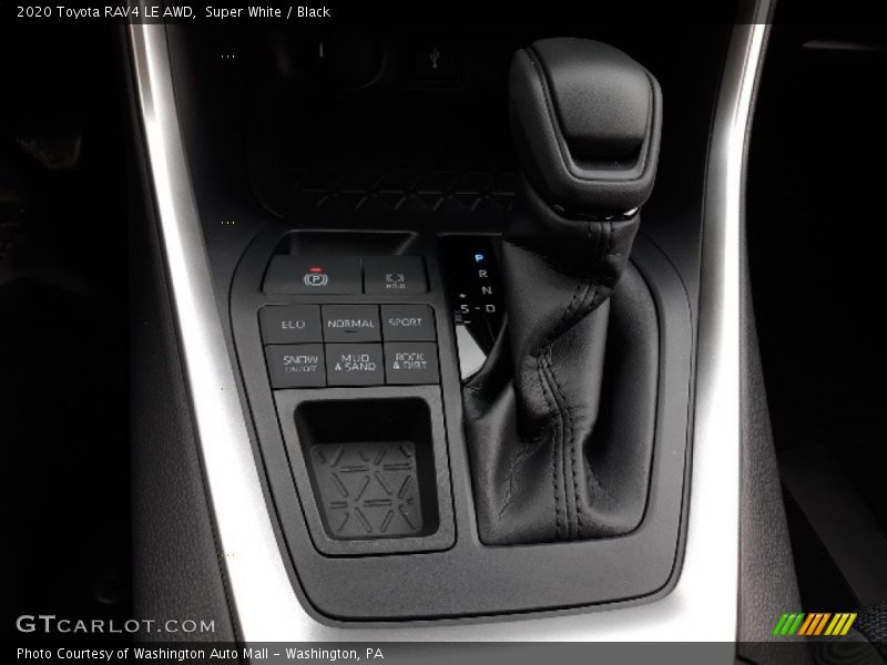 Super White / Black 2020 Toyota RAV4 LE AWD