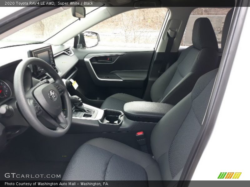 Super White / Black 2020 Toyota RAV4 LE AWD