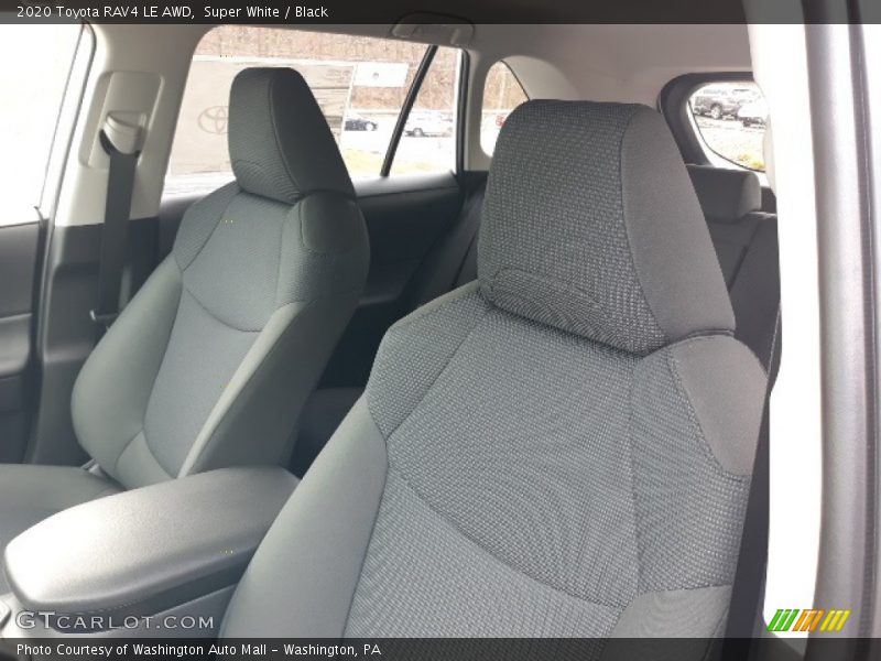 Super White / Black 2020 Toyota RAV4 LE AWD