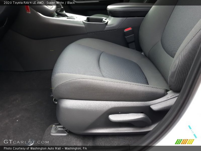 Super White / Black 2020 Toyota RAV4 LE AWD