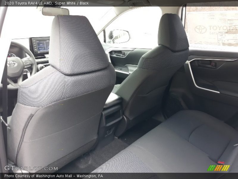 Super White / Black 2020 Toyota RAV4 LE AWD