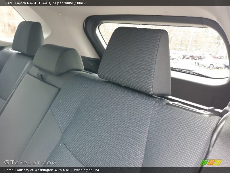 Super White / Black 2020 Toyota RAV4 LE AWD