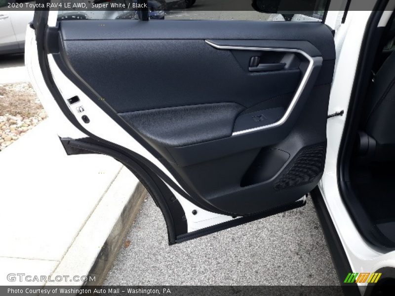 Super White / Black 2020 Toyota RAV4 LE AWD