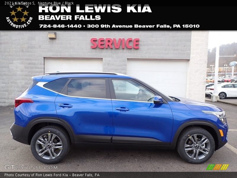 Neptune Blue / Black 2021 Kia Seltos S