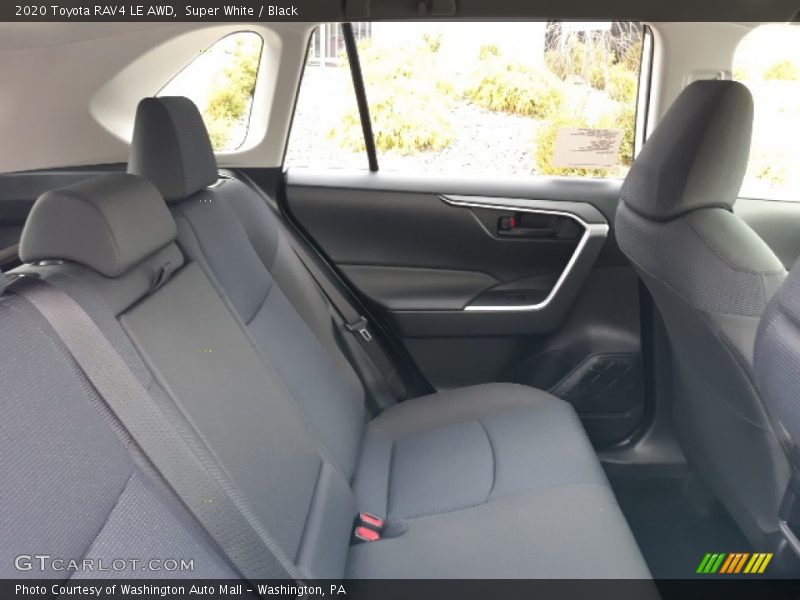 Super White / Black 2020 Toyota RAV4 LE AWD