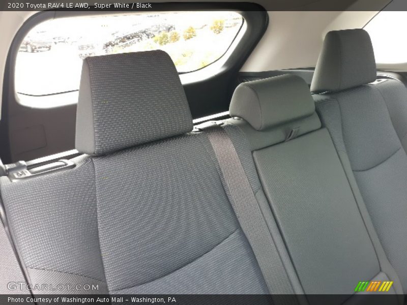 Super White / Black 2020 Toyota RAV4 LE AWD