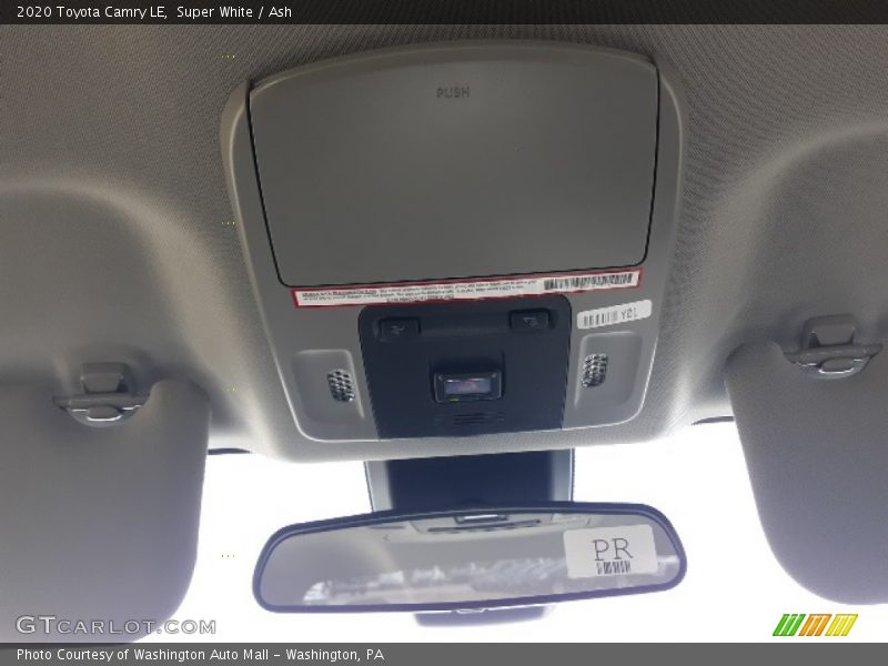 Super White / Ash 2020 Toyota Camry LE