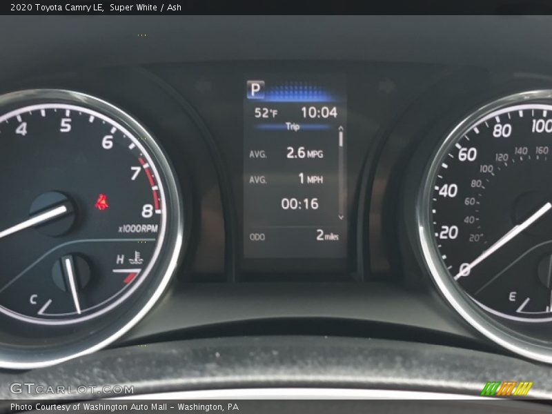 Super White / Ash 2020 Toyota Camry LE