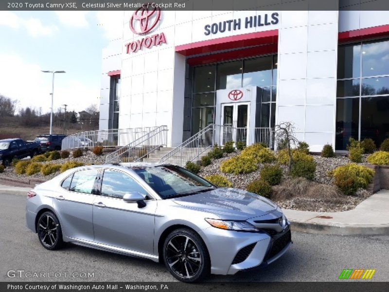 Celestial Silver Metallic / Cockpit Red 2020 Toyota Camry XSE
