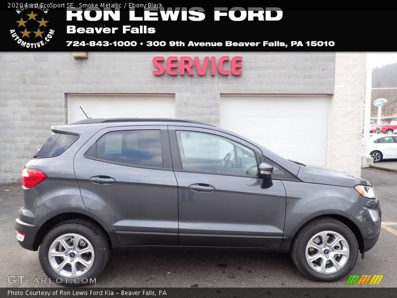 Smoke Metallic / Ebony Black 2020 Ford EcoSport SE