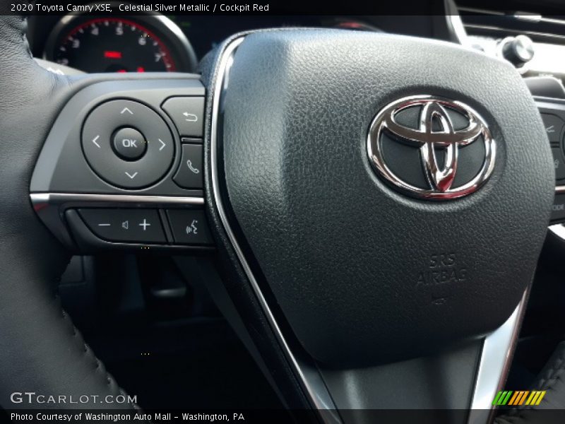 Celestial Silver Metallic / Cockpit Red 2020 Toyota Camry XSE