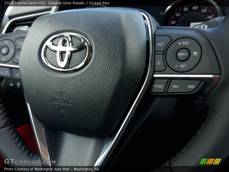 Celestial Silver Metallic / Cockpit Red 2020 Toyota Camry XSE
