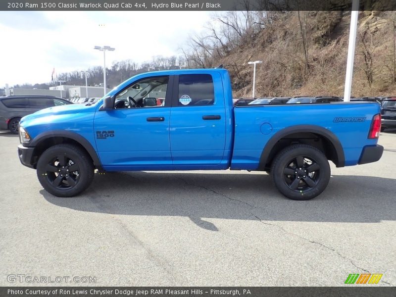 Hydro Blue Pearl / Black 2020 Ram 1500 Classic Warlock Quad Cab 4x4