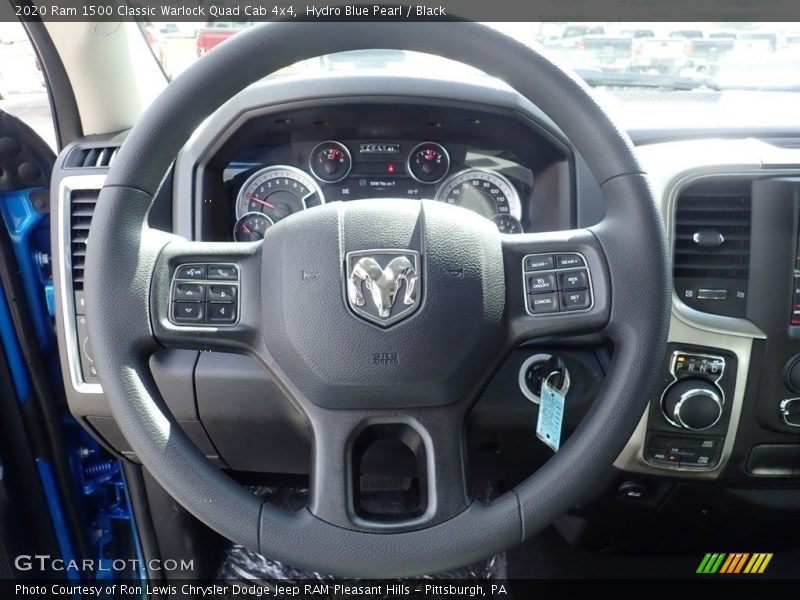 Hydro Blue Pearl / Black 2020 Ram 1500 Classic Warlock Quad Cab 4x4