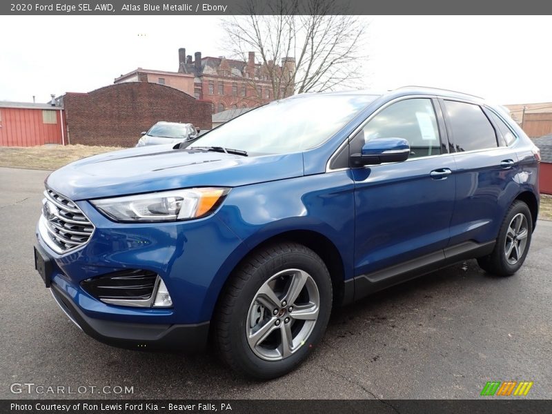 Atlas Blue Metallic / Ebony 2020 Ford Edge SEL AWD