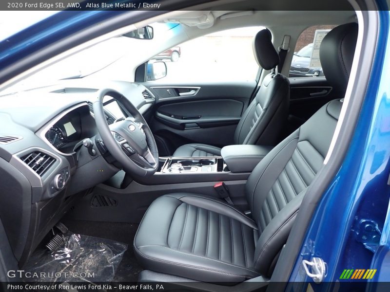 Atlas Blue Metallic / Ebony 2020 Ford Edge SEL AWD