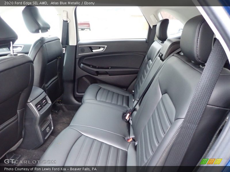 Atlas Blue Metallic / Ebony 2020 Ford Edge SEL AWD