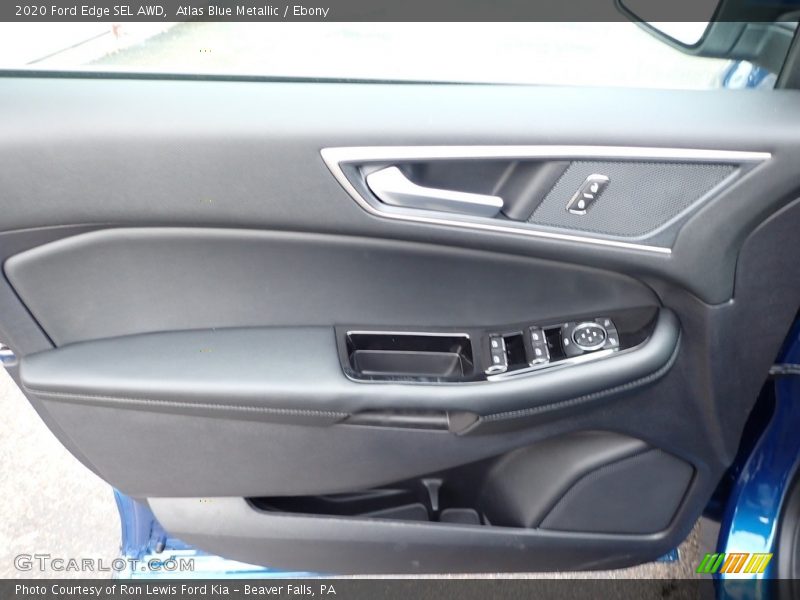 Atlas Blue Metallic / Ebony 2020 Ford Edge SEL AWD