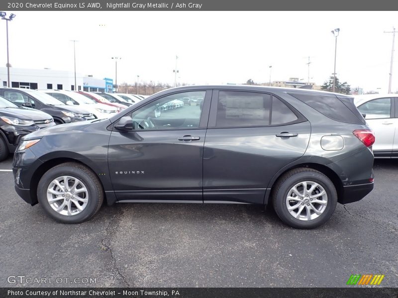 Nightfall Gray Metallic / Ash Gray 2020 Chevrolet Equinox LS AWD