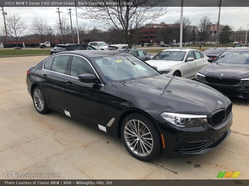 Black Sapphire Metallic / Black 2020 BMW 5 Series 540i xDrive Sedan