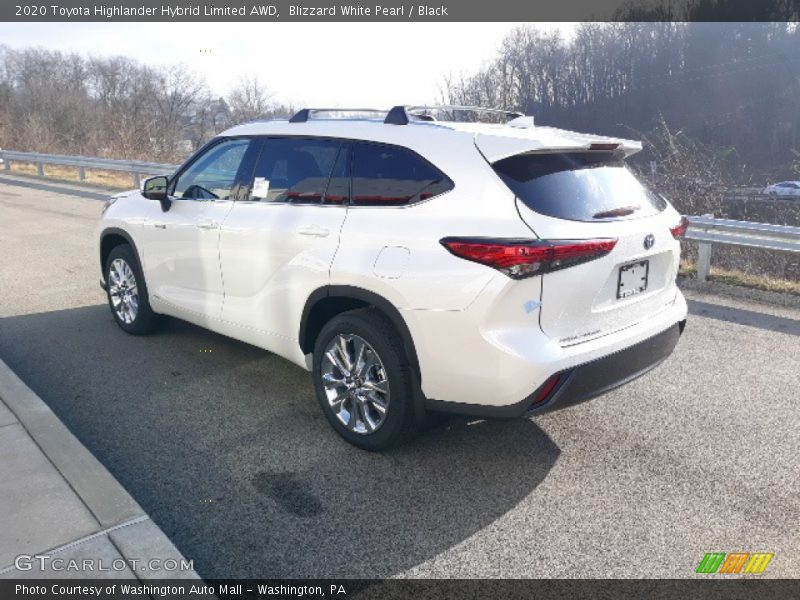 Blizzard White Pearl / Black 2020 Toyota Highlander Hybrid Limited AWD