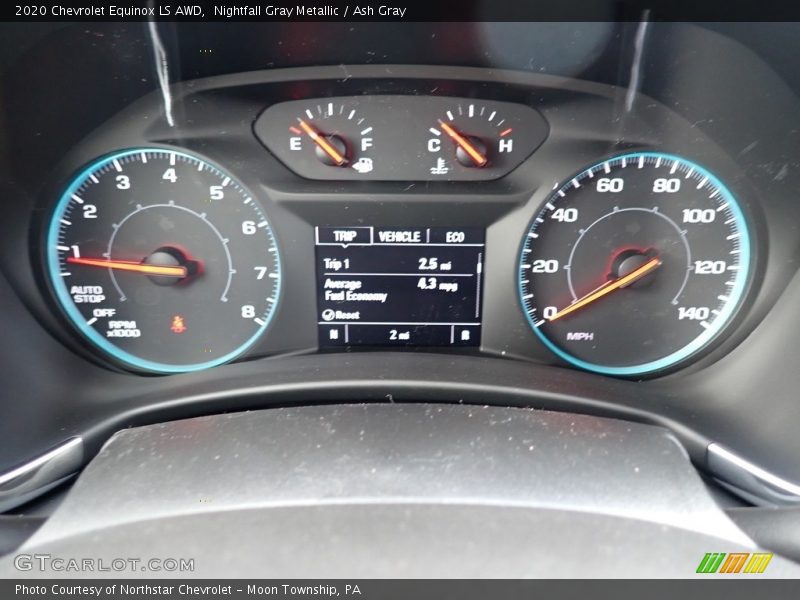 Nightfall Gray Metallic / Ash Gray 2020 Chevrolet Equinox LS AWD