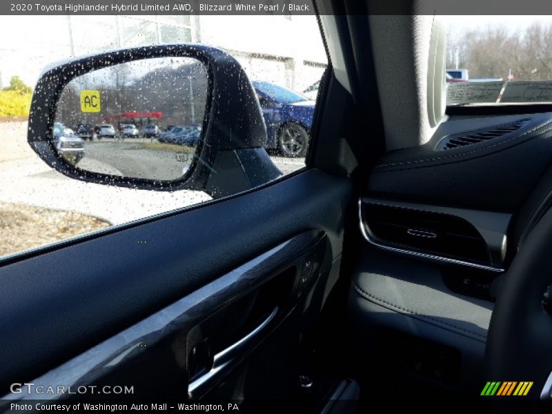 Blizzard White Pearl / Black 2020 Toyota Highlander Hybrid Limited AWD