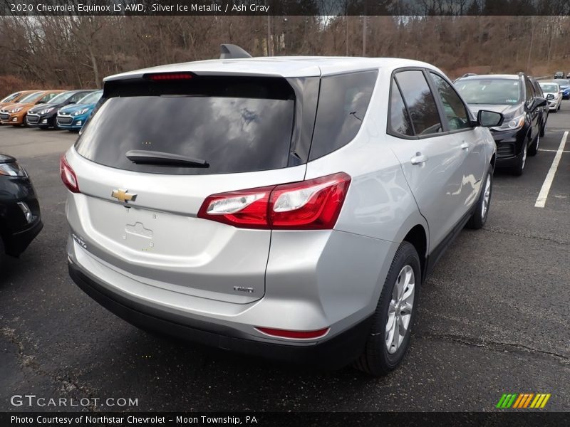 Silver Ice Metallic / Ash Gray 2020 Chevrolet Equinox LS AWD