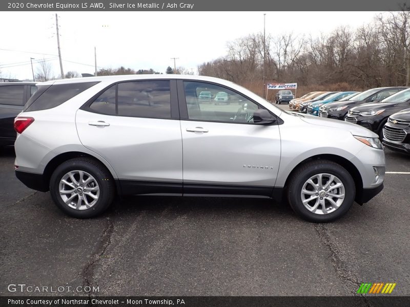 Silver Ice Metallic / Ash Gray 2020 Chevrolet Equinox LS AWD