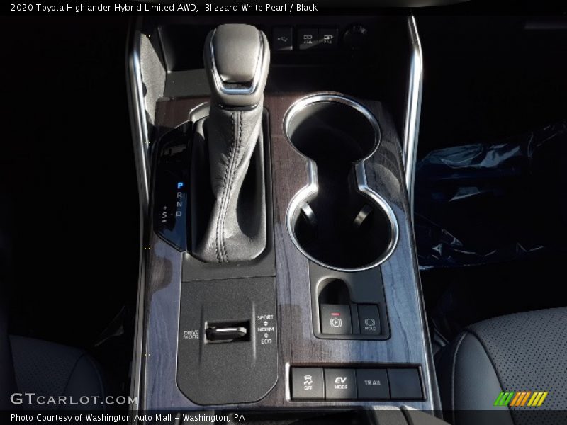 Blizzard White Pearl / Black 2020 Toyota Highlander Hybrid Limited AWD
