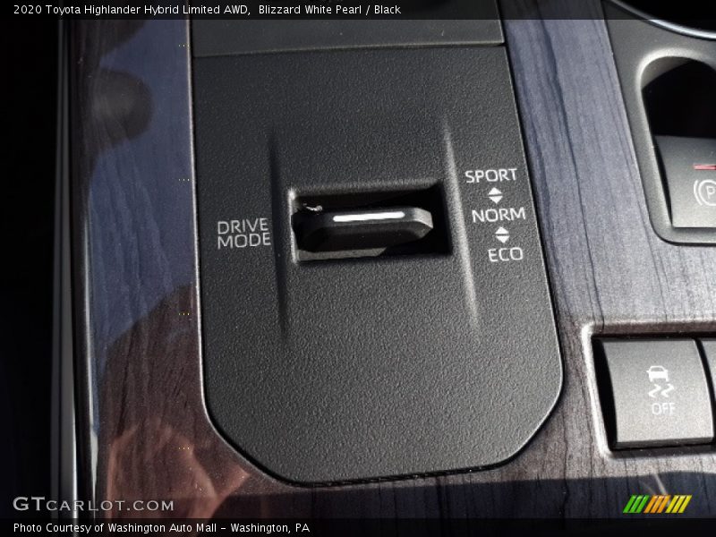 Blizzard White Pearl / Black 2020 Toyota Highlander Hybrid Limited AWD