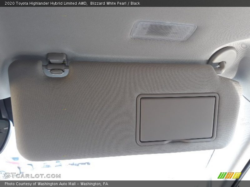 Blizzard White Pearl / Black 2020 Toyota Highlander Hybrid Limited AWD