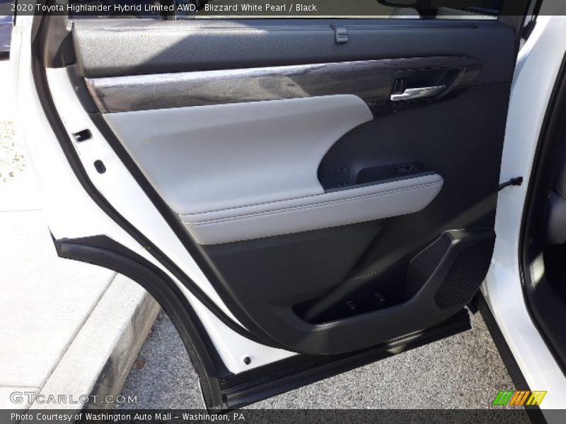 Blizzard White Pearl / Black 2020 Toyota Highlander Hybrid Limited AWD