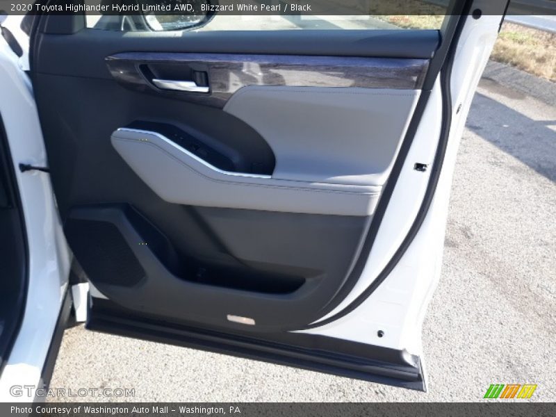 Blizzard White Pearl / Black 2020 Toyota Highlander Hybrid Limited AWD